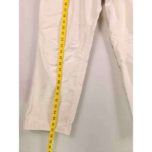 Pilcro by Anthropologie Corduroy Utility Pants Size 31 Ivory Cream Straight Leg - Picture 5 of 16